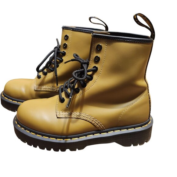 Dr. Martens Women's 8 Men's 7 Style 1460 Bex Antique OliveBoots Platform Lace Up - Picture 8 of 9